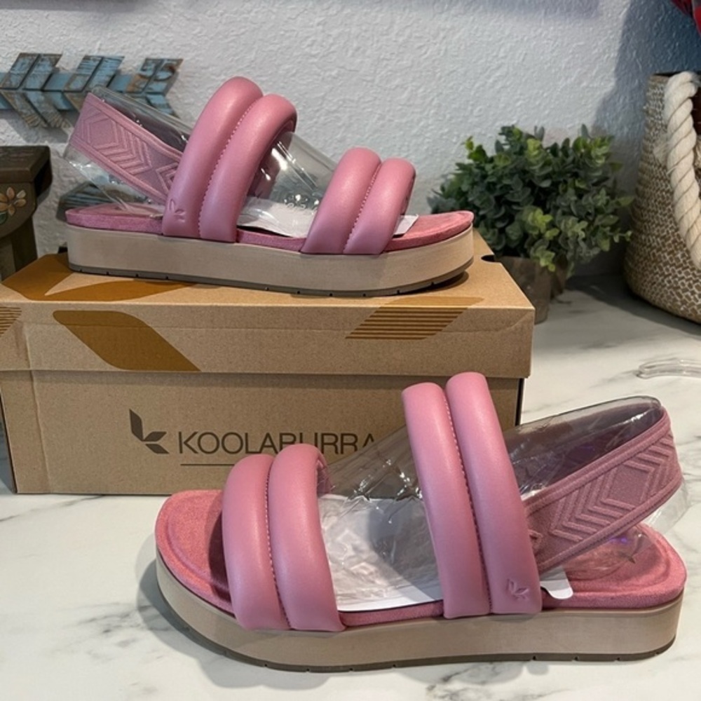 Koolaburra by UGG Fox Glove Double-Strap Anida Sandal w/Memory Foam Size 10